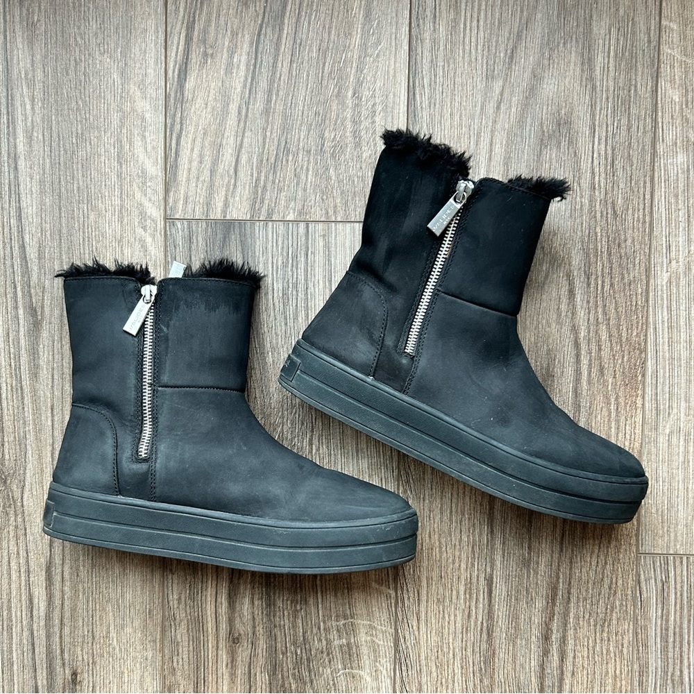 J/Slides Henley Platform Leather Boots | 8 - Picture 2 of 15